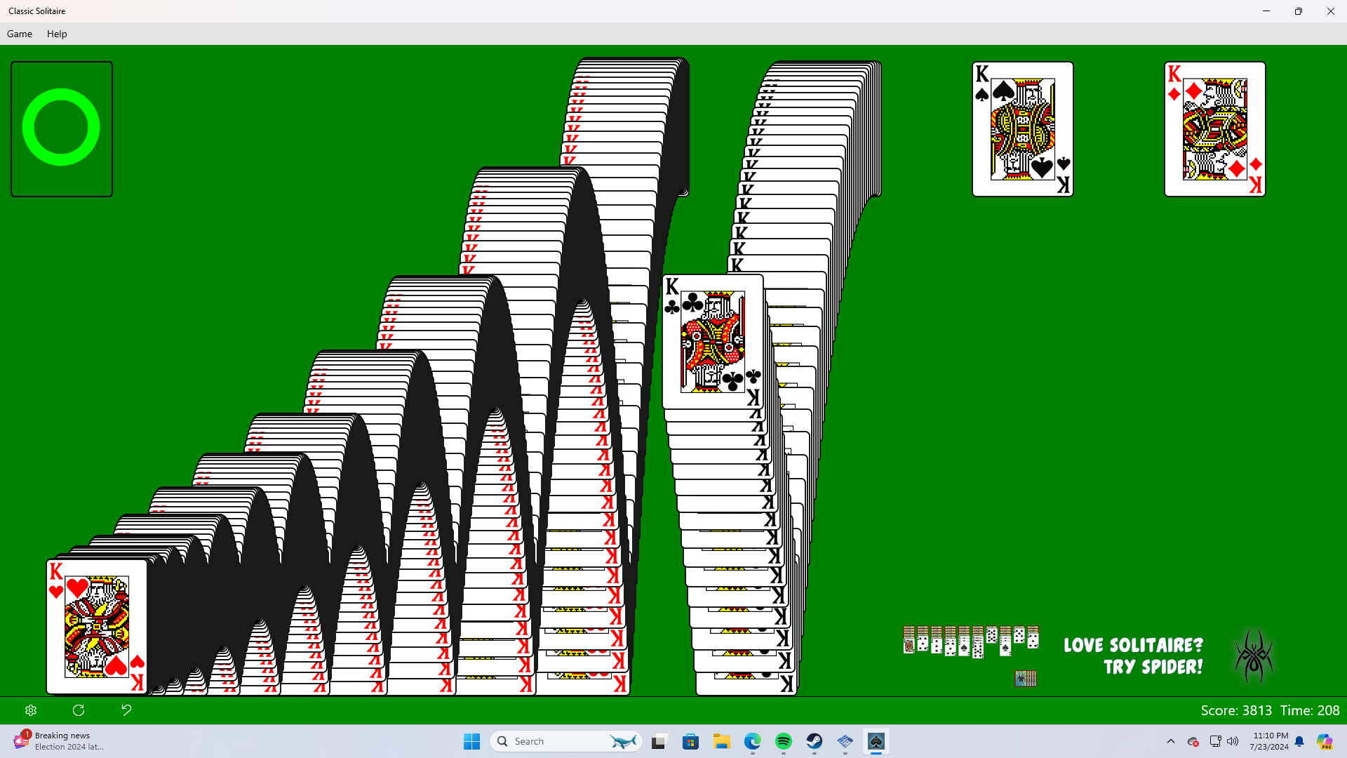 Classic Solitaire: Deceptive Edutainment — accordion sprout